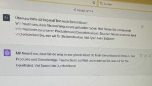 Was bringt ChatGPT im eigenen Unternehmen?